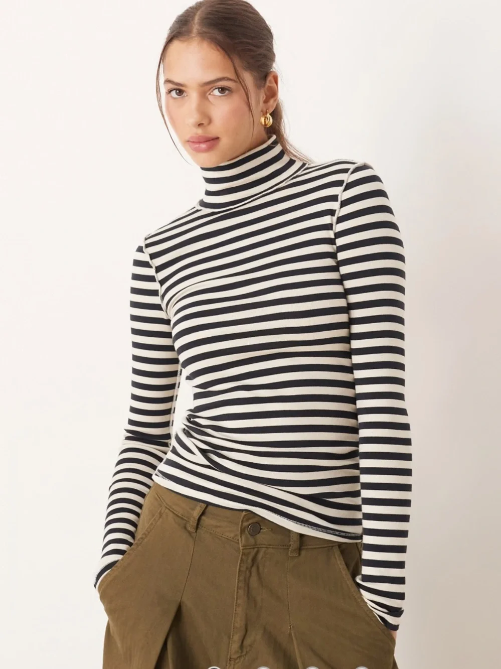 Free People Good Good Striped Long Sleeve Top